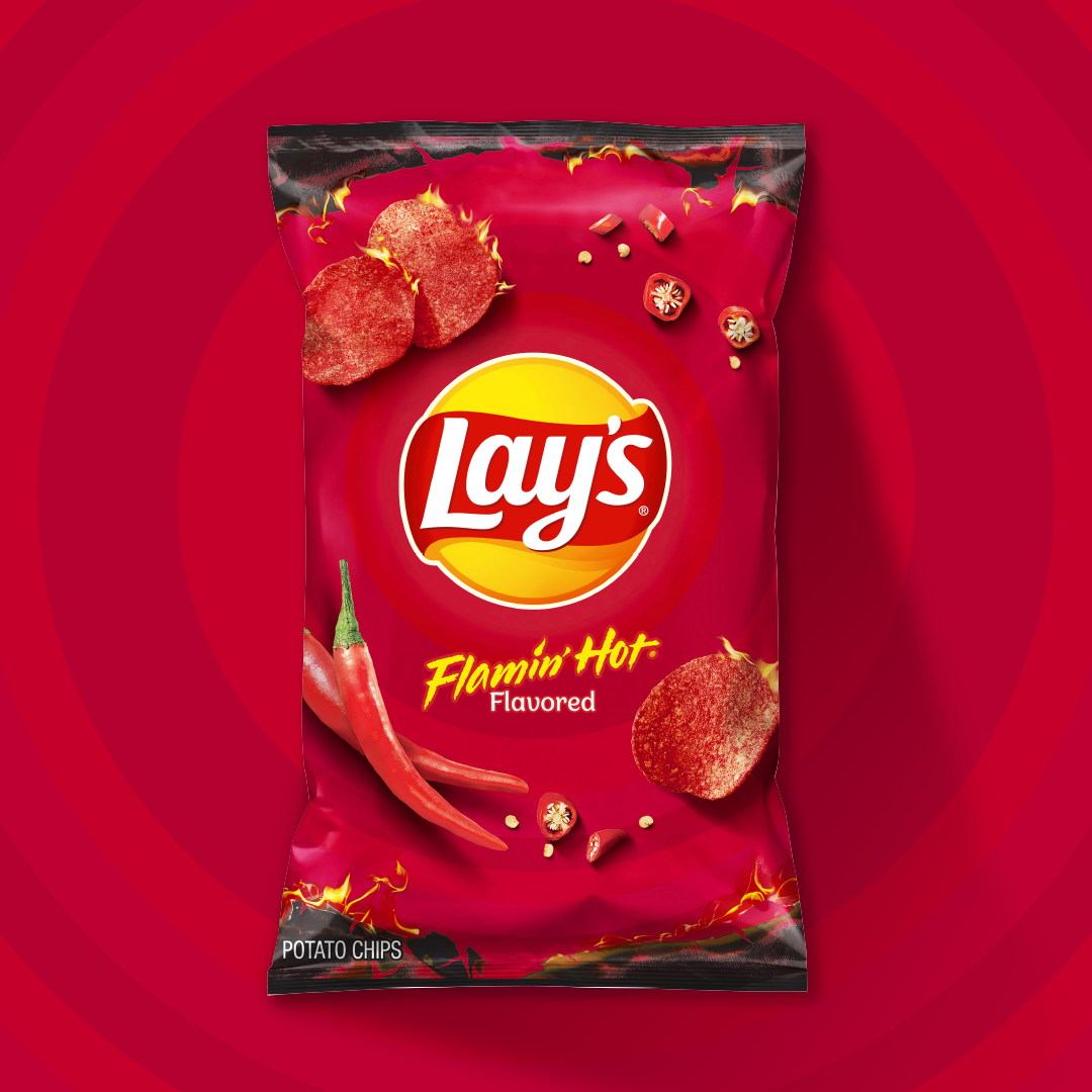 Flamin' Hot Flavored Potato Chips 