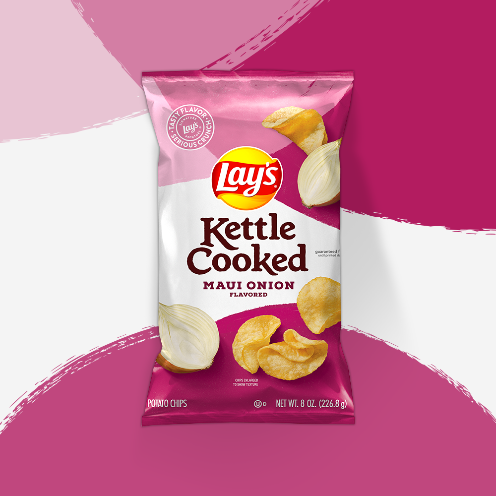 Lay S Kettle Cooked Maui Onion Flavored Potato Chips Lay S