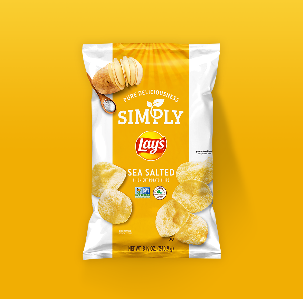 LAY'S® Simply Sea Salt Flavored Thick Cut Potato Chips