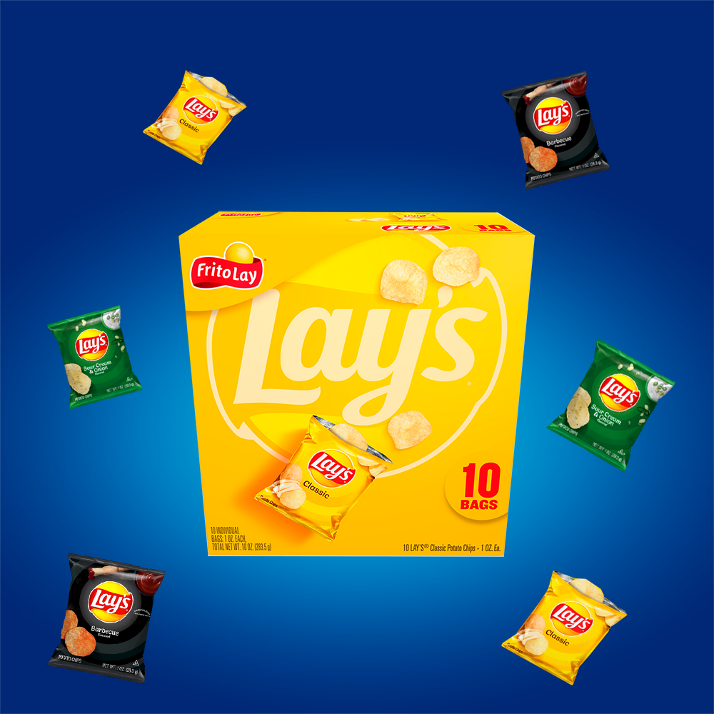 Lay's® Salt & Vinegar Flavored Potato Chips, 1 oz - King Soopers
