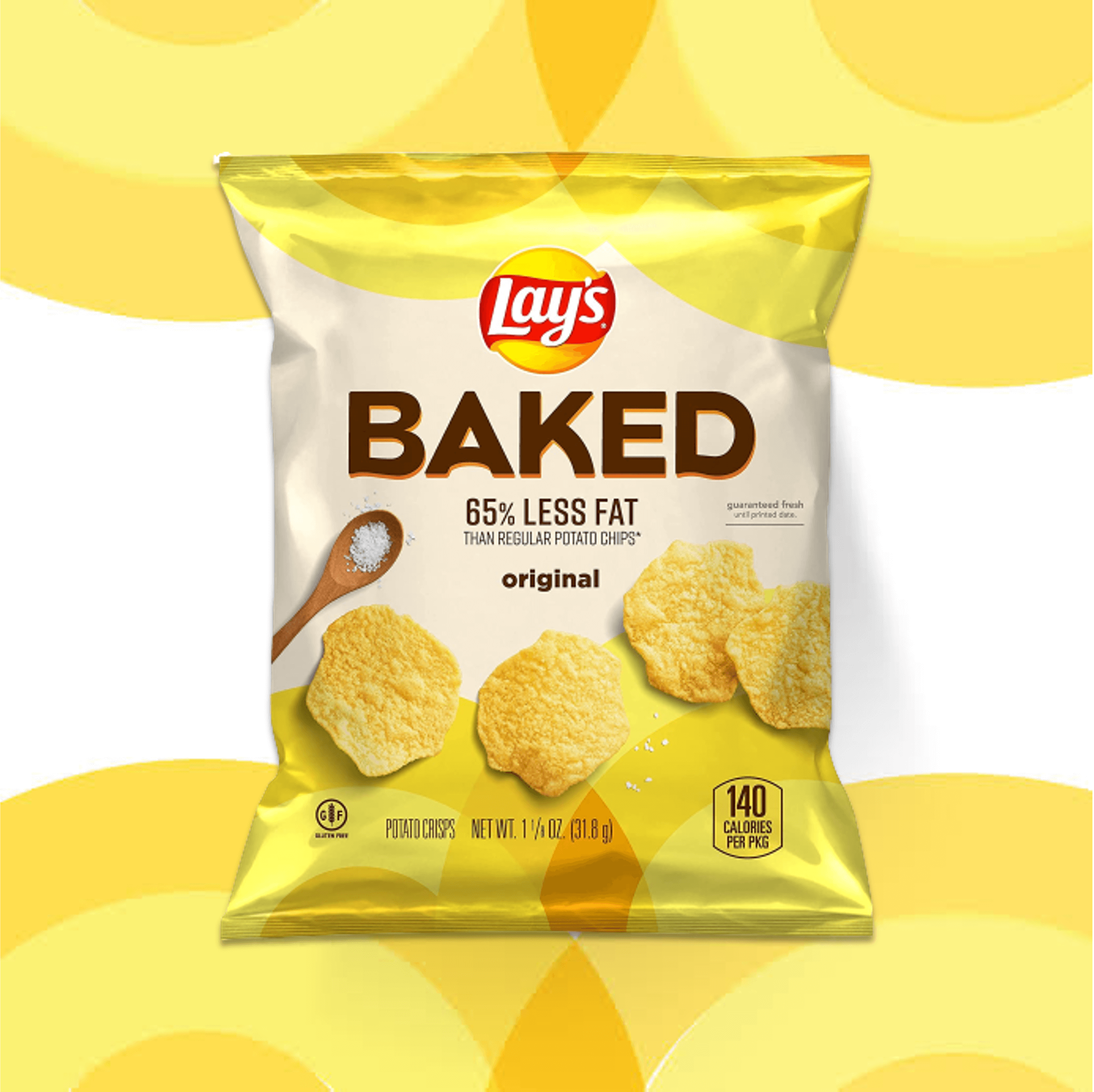Lays® Oven Baked Original Potato Crisps 2.5 oz. Bag, Potato
