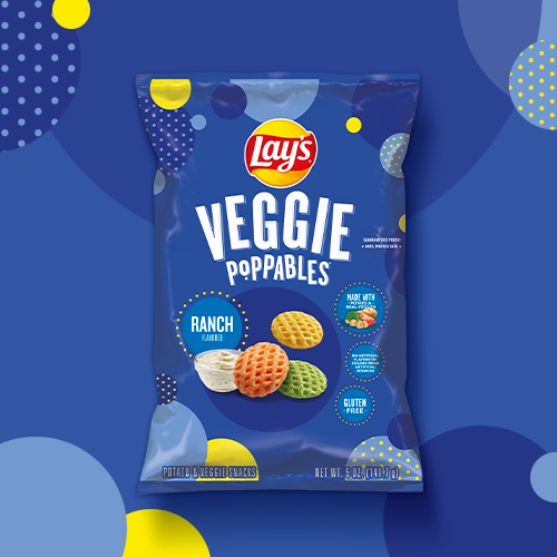 LAY’S® Veggie Poppables® Ranch Flavored Potato & Veggie Snacks