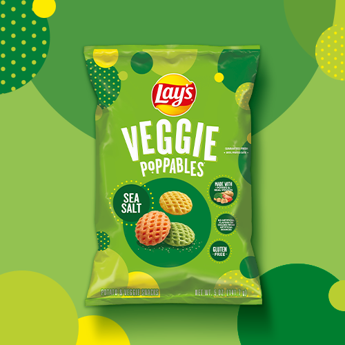 LAY’S® Veggie Poppables® Sea Salt Potato & Veggie Snacks